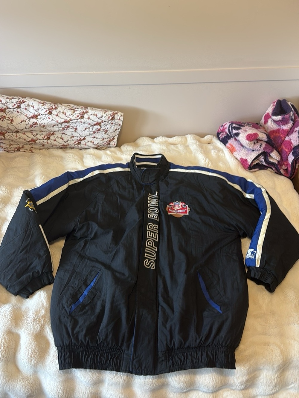 Rare Vintage 90s Starter Super Bowl Budweiser Jacket